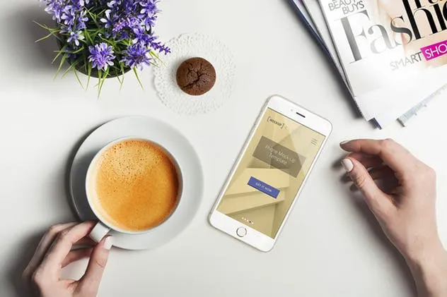 真实场景iPhone智能手机样机展示模板 Smartphone Mockup / Real Environment插图(1)