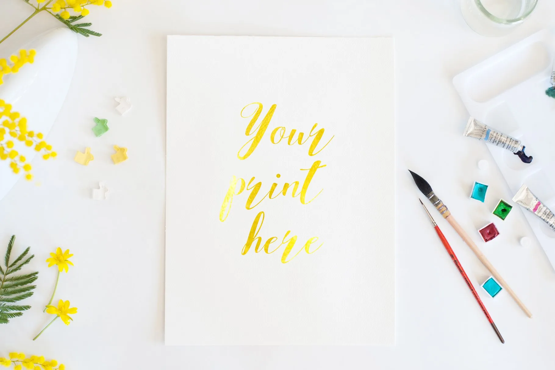 春意盎然场景样机模板合集 Set of 6 Mockups spring watercolor插图(3)