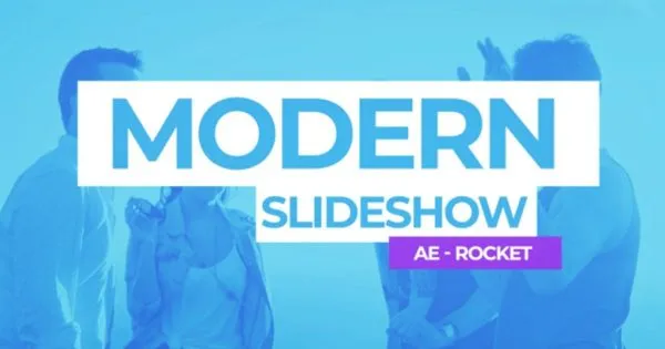 简约现代时尚风格幻灯片视频剪辑像素设计精选AE模板 Modern Slideshow