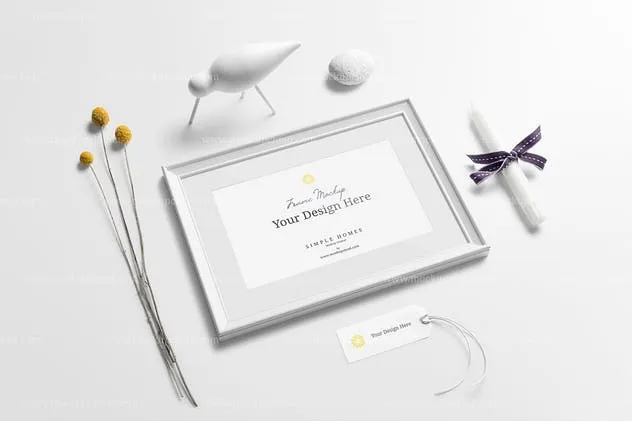 简约家居海报画框样机Vol.1 Simple Homes Mockup Vol. 1插图(4)