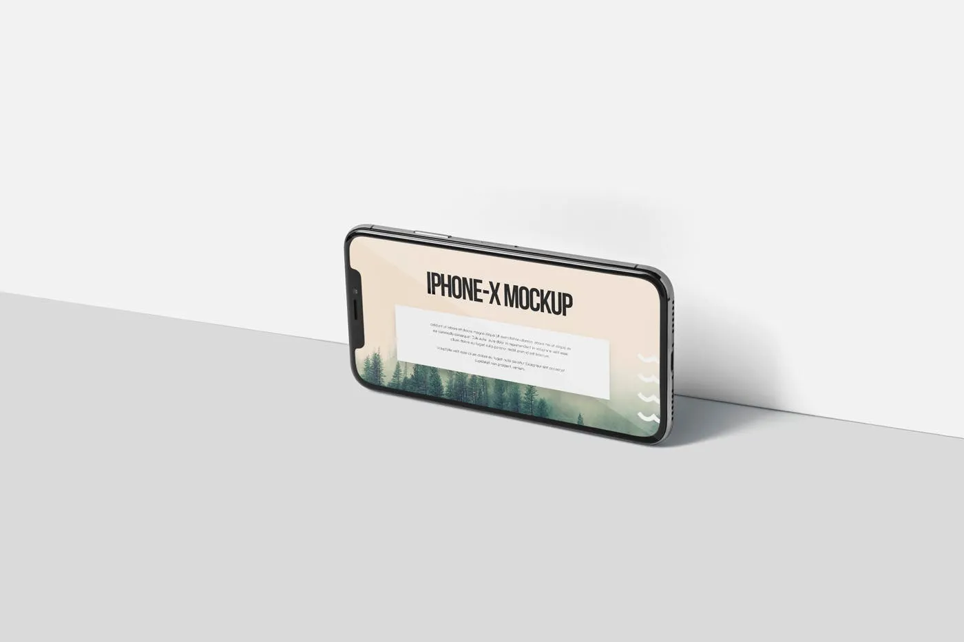 iPhone X智能手机多角度屏幕预览样机模板 iPhone X Mockup插图(6)