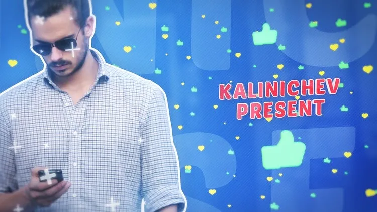 有趣活力的社交媒体项目介绍像素设计精选AE模板