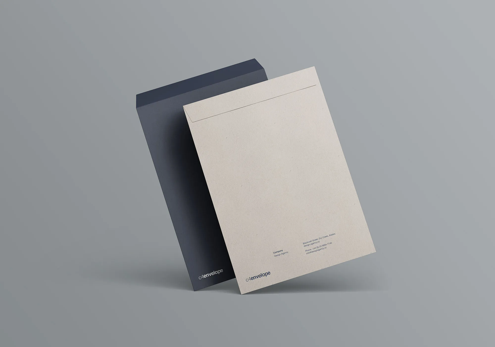 C4标准尺寸信封设计图样机 C4 Envelope Mockup插图(7)
