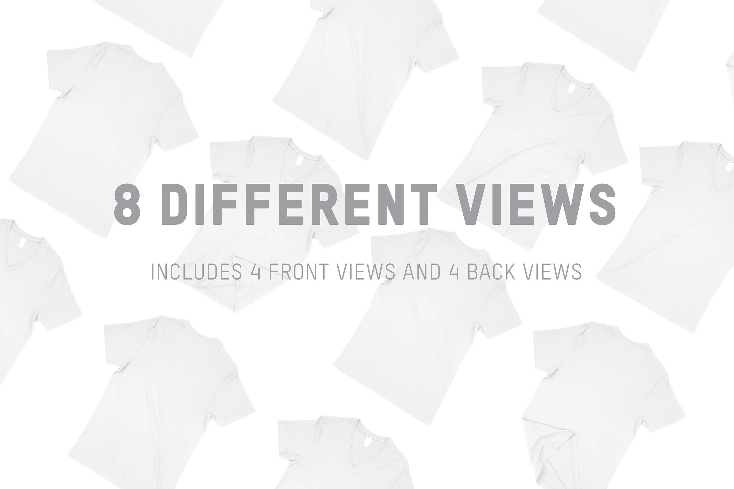 女士V领T恤服装样机 Alternative 2840 Ladies Modal V-Neck插图(5)