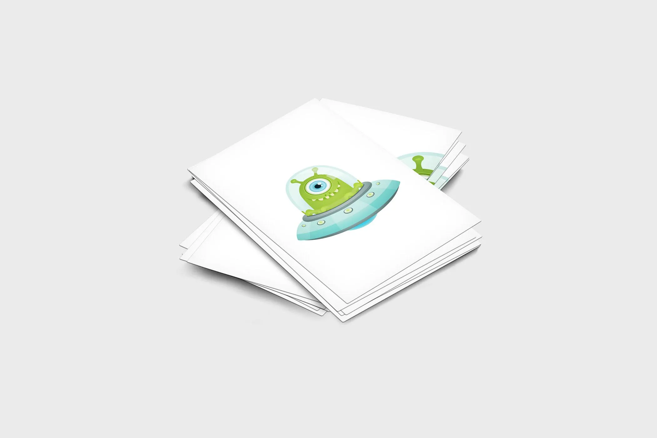 企业名片设计效果图展示样机素材库精选模板 4 Business Card Mock-Up Template插图(4)