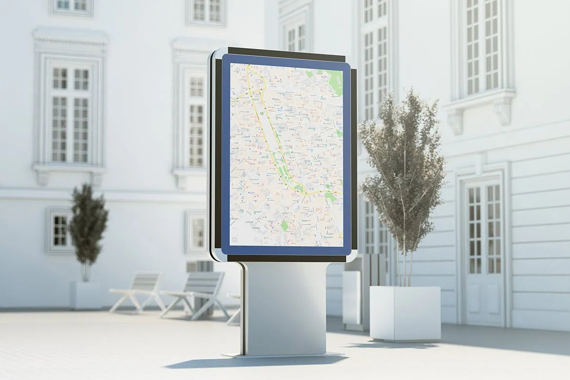 城市灯箱广告牌效果图样机素材库精选 City Light Board Mockup插图(2)