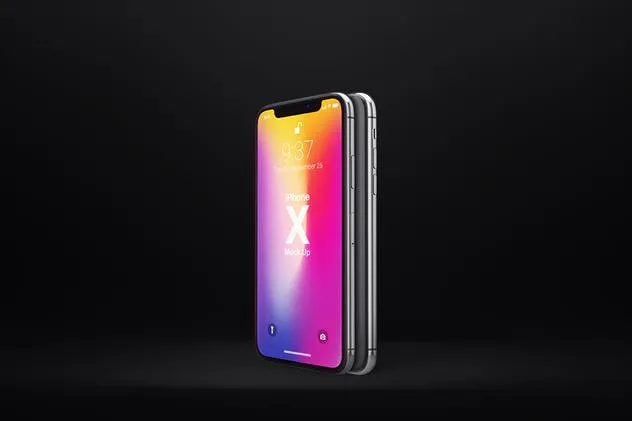 多角度iPhone X智能手机样机 Phone X Realistic Mock-Ups插图(2)