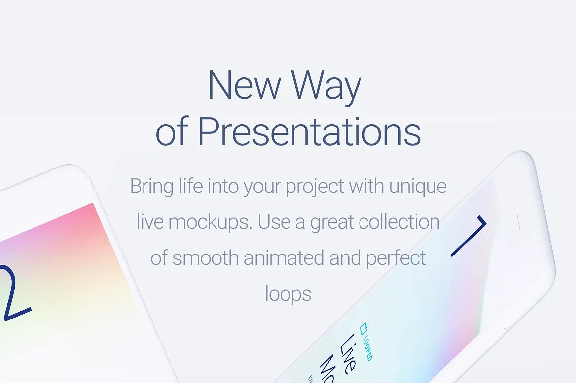 Apple设备动态样机合集[白色版本] Looped Animated Mockups | White插图(1)