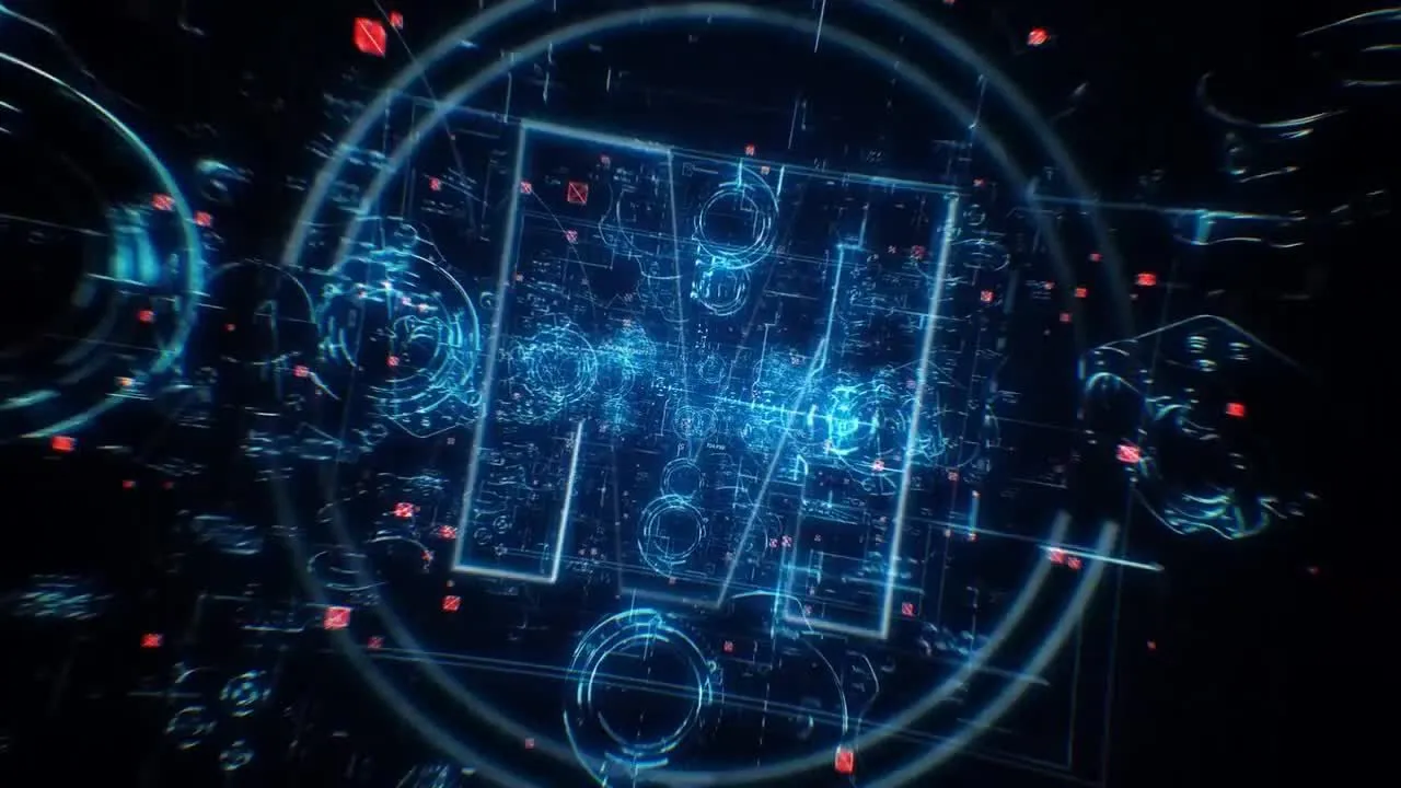 未来设计的蓝图科技标志像素设计精选AE模板