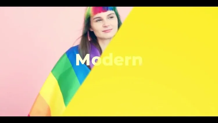 时尚活力的动画开场白像素设计精选AE模板