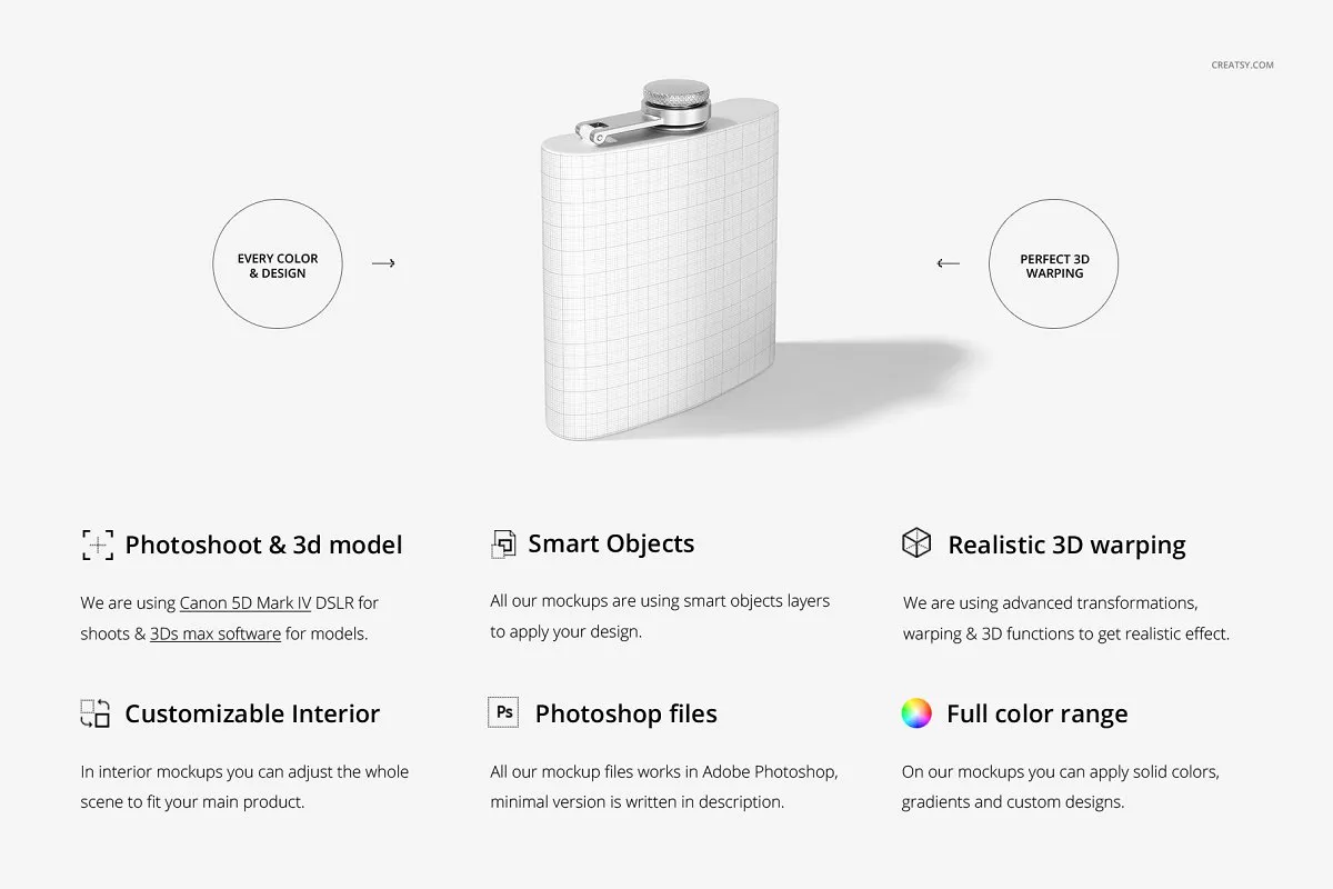 粉色涂层钢瓶包装样机展示模板插图(10)