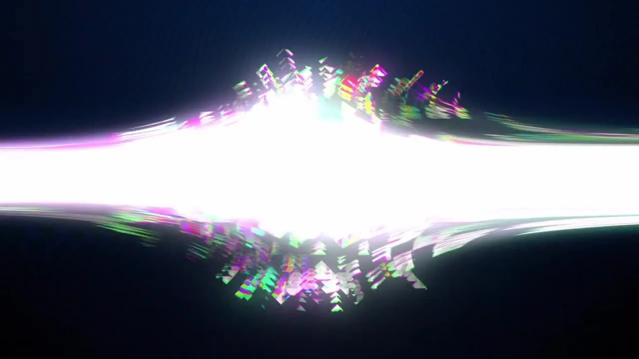 酷炫扭曲效果的小故障徽标显示像素设计精选AE模板