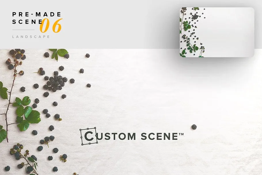 秋天主题场景样机设计素材包[2.39GB] Autumn Edition – Custom Scene插图(8)