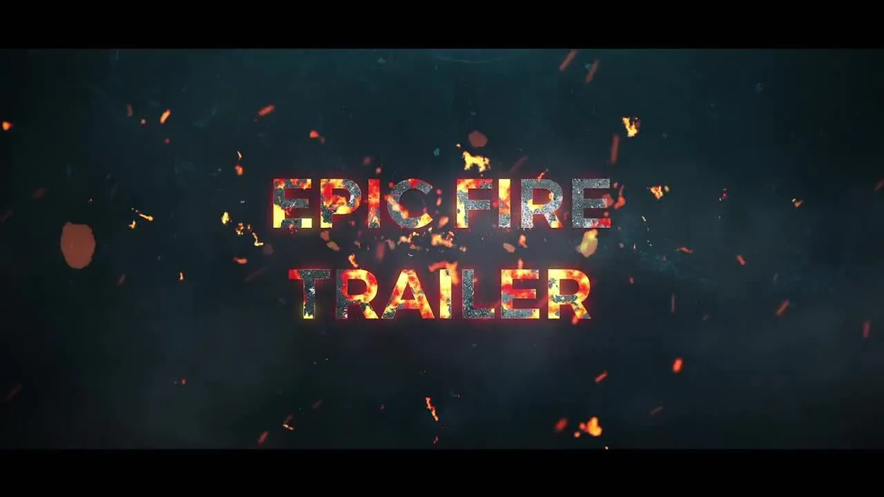 闪亮金属火光文字标题动画ae模板