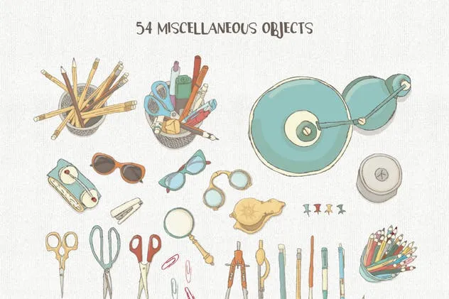 手绘插画风格场景设计素材包 Illustrated Scene Creator插图(5)