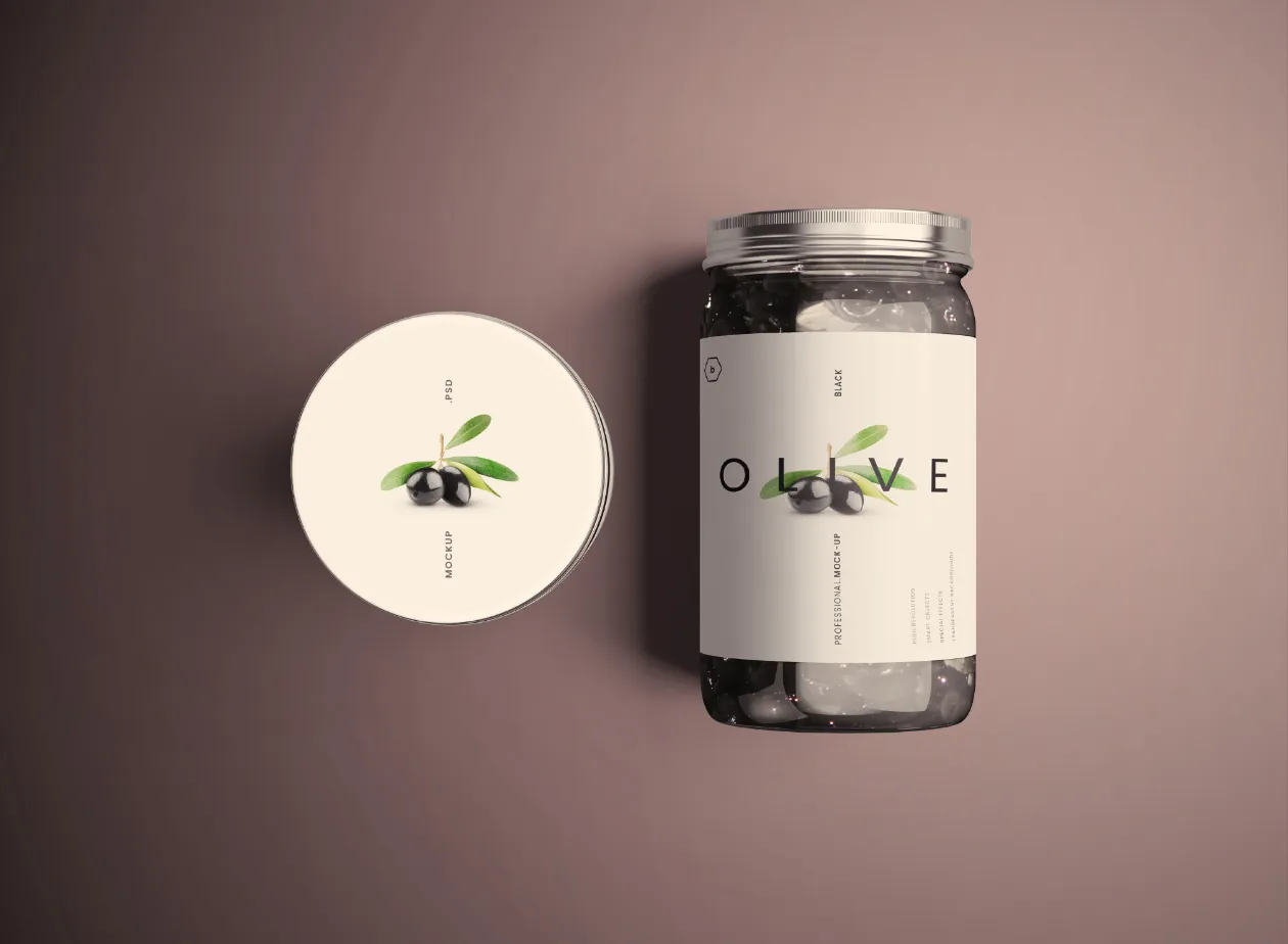 食品玻璃罐外观设计样机PSD模板 Standard Glass Jar Mockups插图(15)