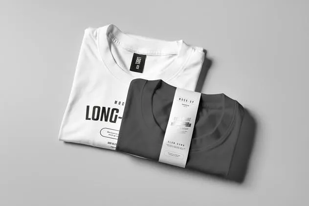 长袖T恤样机模板 Long Shirt Mock-up插图(9)