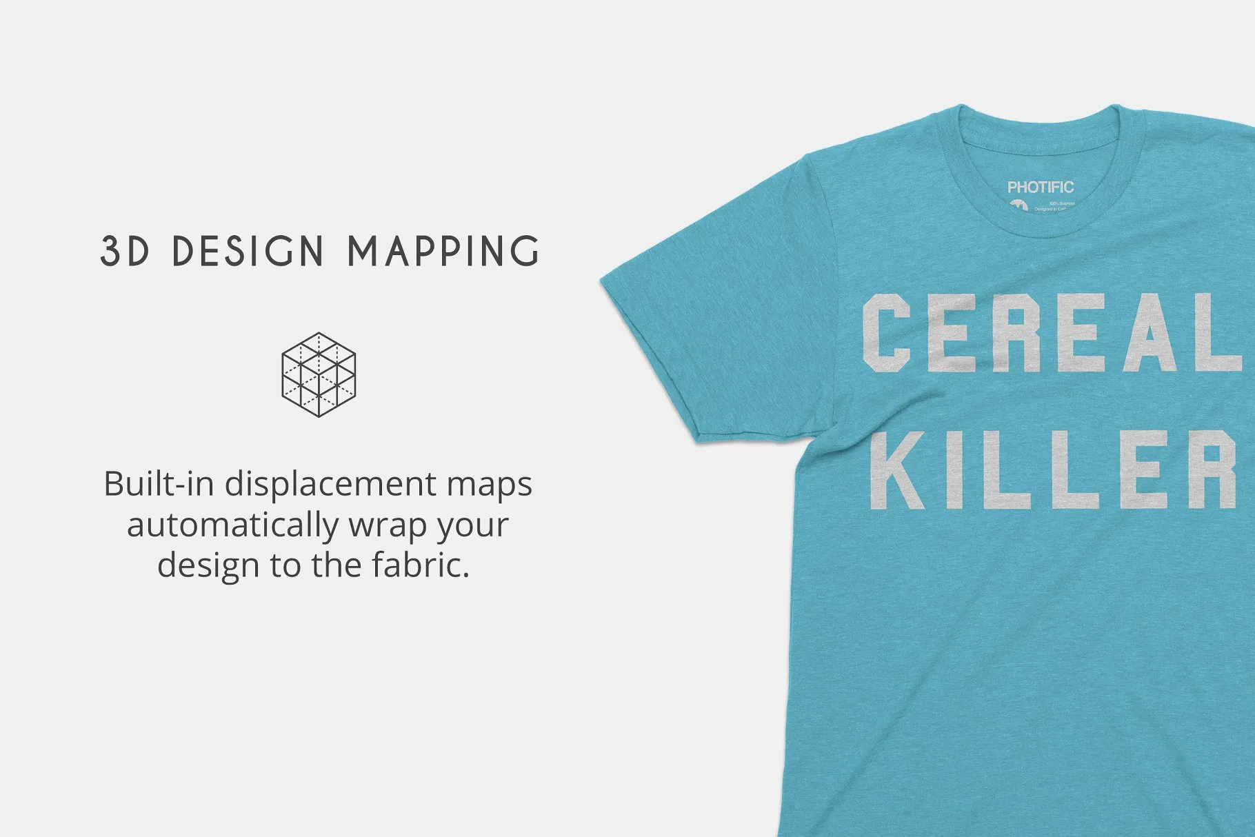 男士T恤样机模板 Tri-Blend T-Shirt Mockups插图(1)