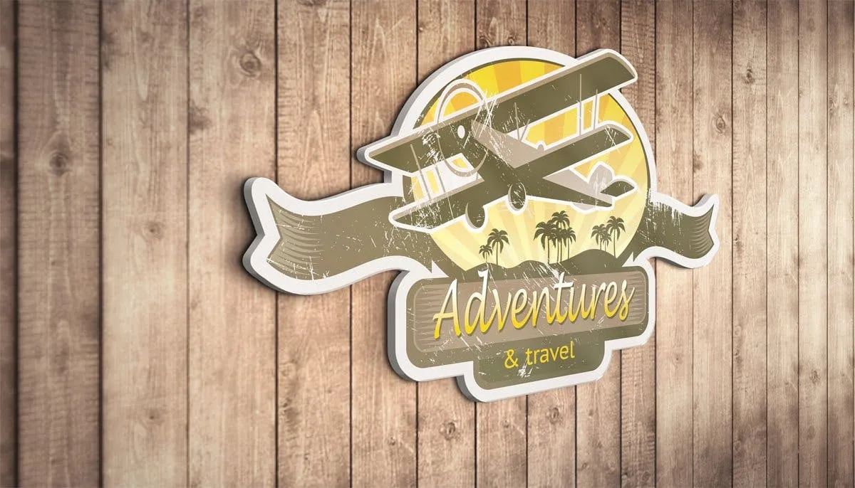 3D效果Logo商标设计效果图样机 3D Logo Mock Up插图(3)