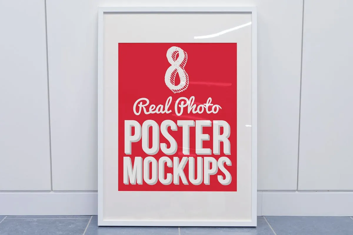 8张真实照片广告海报样机设计 8 Real Photo Poster Mockups