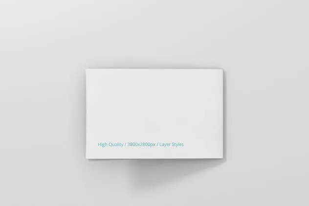 折叠型企业名片卡片样机 Folded Business Card Mockup插图(4)