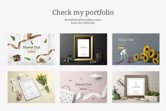 经典样机模板v5-简约画框相框样机 Simple Homes Mockup Vol. 5插图(8)