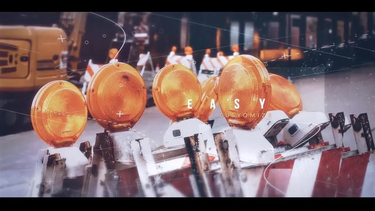 视差效果幻灯片开场像素设计精选AE模板