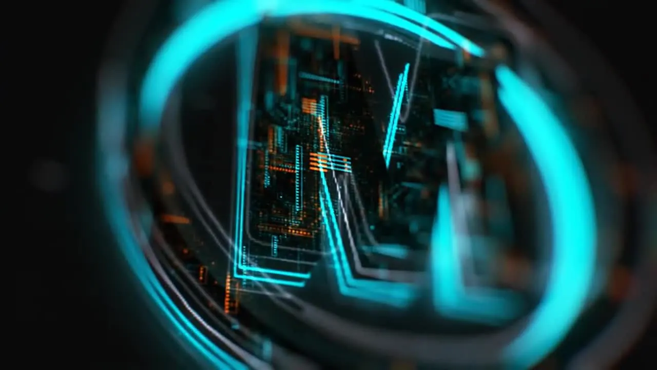 高科技技术徽标显示像素设计精选AE模板