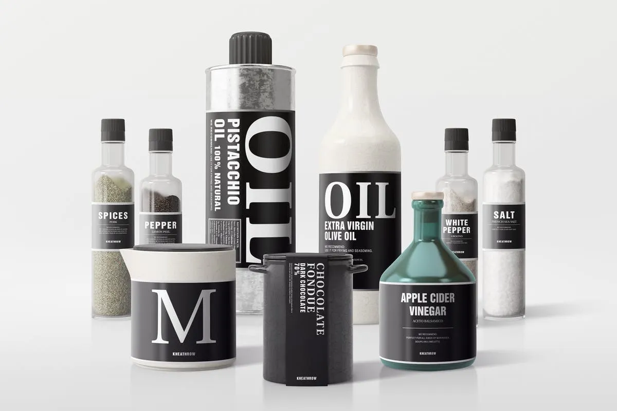 逼真厨房调味料罐子包装样机Vol.2 Seasonings Packaging Mock-Ups Vol.2插图