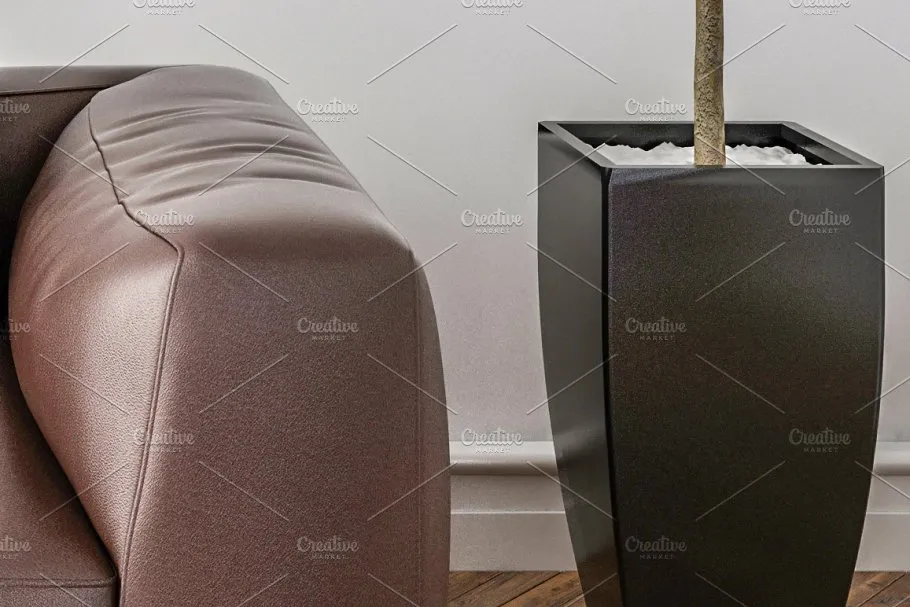 10款室内灯光墙纸墙艺术品场景样机 10 x Simple Interior Backgrounds 01插图(13)