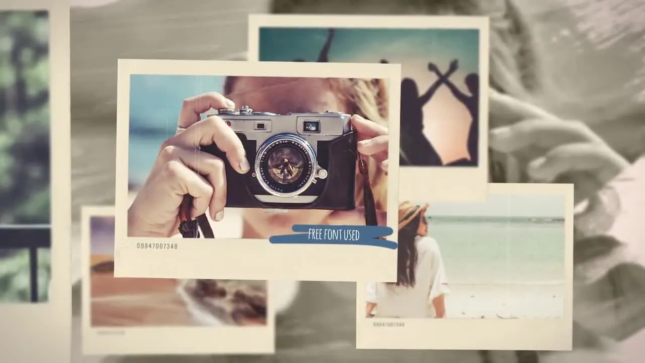 照片幻灯片复古像素设计精选AE模板