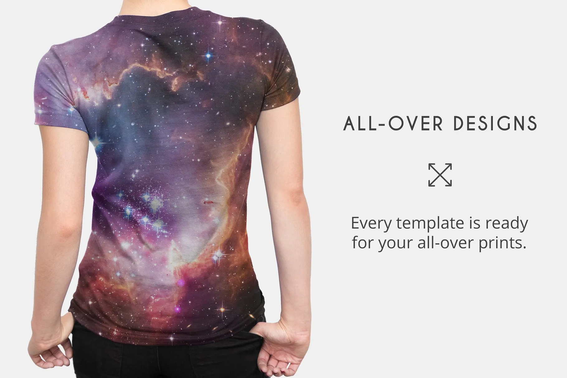 女士短袖图案T恤展示样机 Women’s T-Shirt Apparel Mockups插图(3)