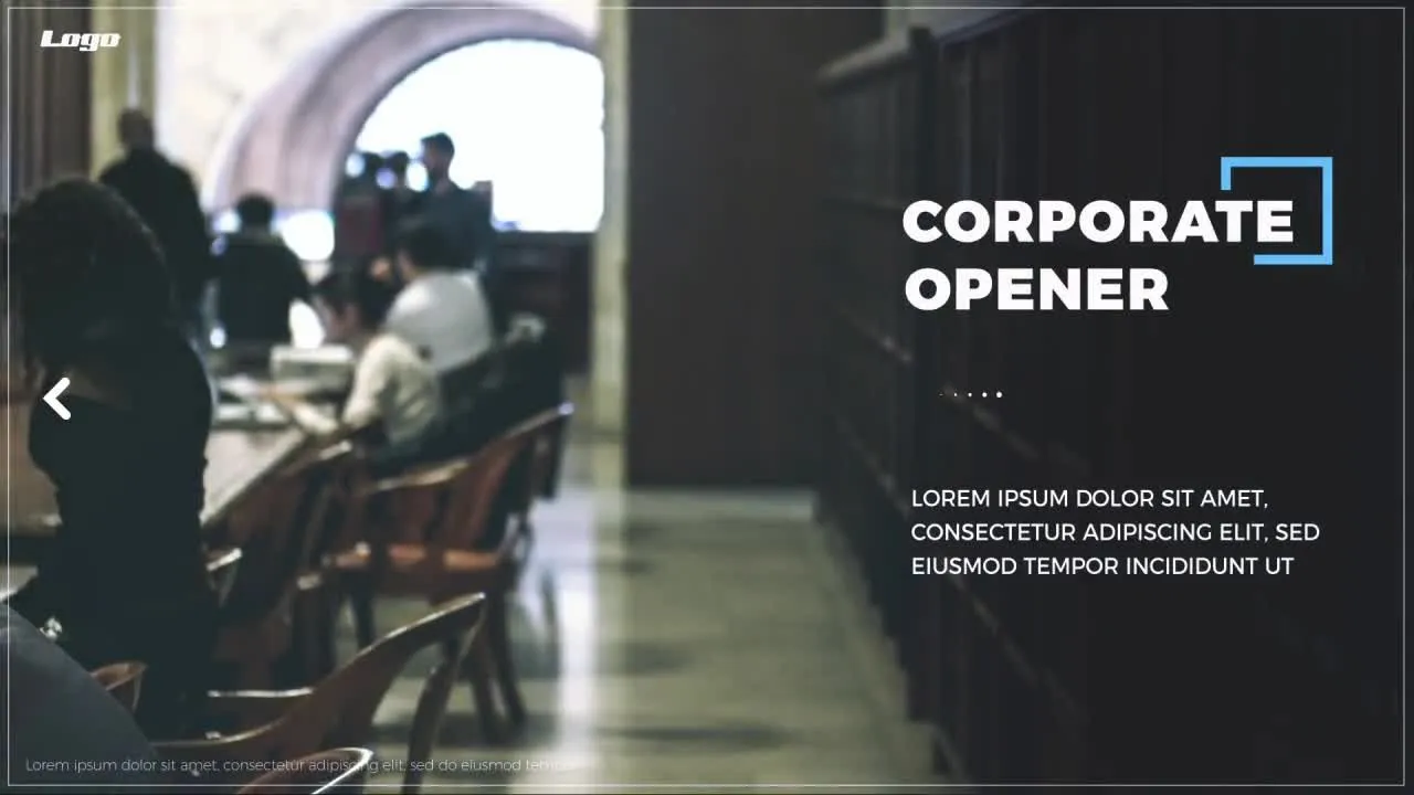 简约的企业会议开场白像素设计精选AE模板