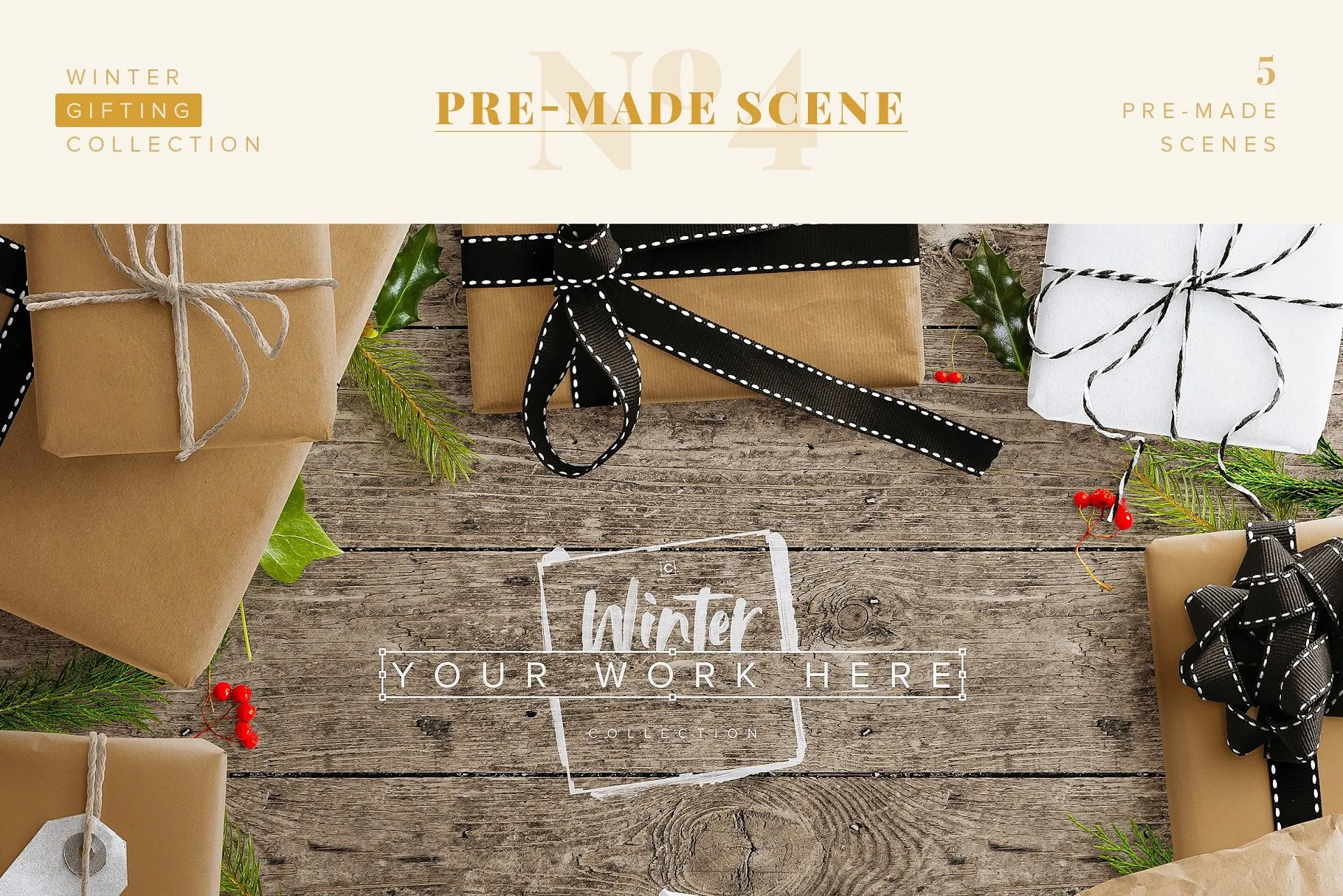 冬日节日礼品主题设计物料素材合集[3.15G] Winter Gifting Collection – CS插图(5)