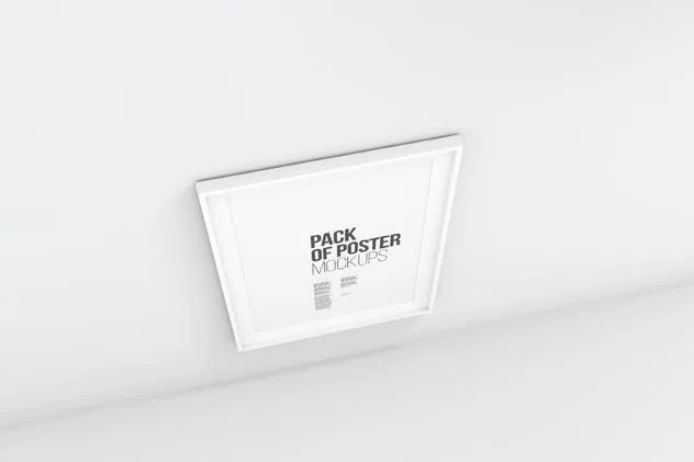 极简主义白色画框样机 Minimal Poster Mockups插图(4)