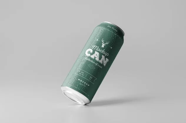 啤酒饮料罐头外观样机模板04 Can Mock-up 4插图(5)