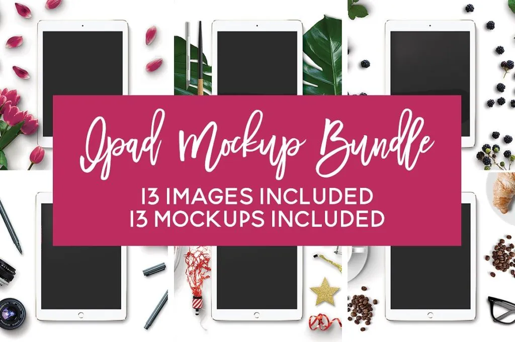 13个iPad Mockups打包下载[psd]