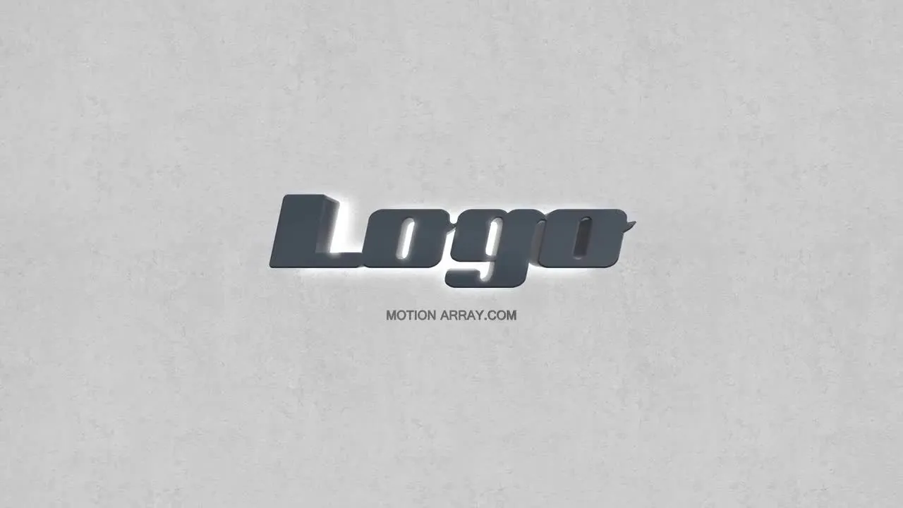 甜美的霓虹灯发光徽标显示像素设计精选AE模板