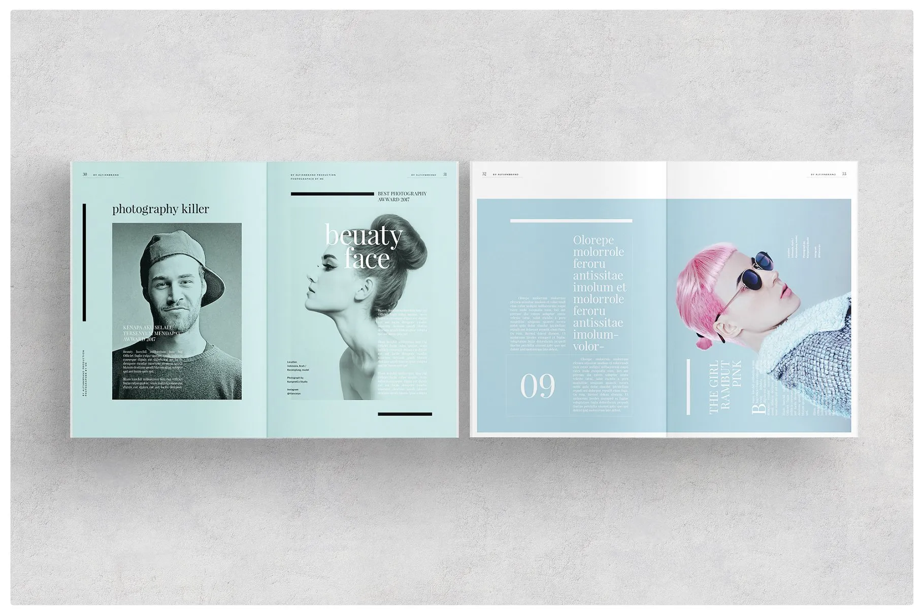 超级名模时尚服饰杂志模板 Magazine插图(7)