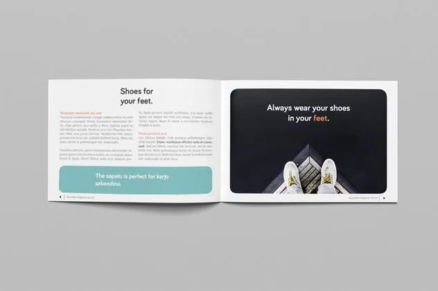 横向规格时尚摄影杂志画册设计 Rounded Landscape Magazine插图(4)