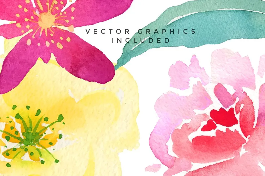 春天的大自然水彩剪贴画合集 Clipart Set – Spring Meadow插图(6)