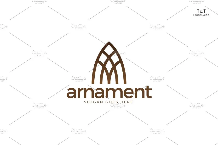 创意字母Logo模板系列之字母A Arnament#8211; Classy Letter A Logo