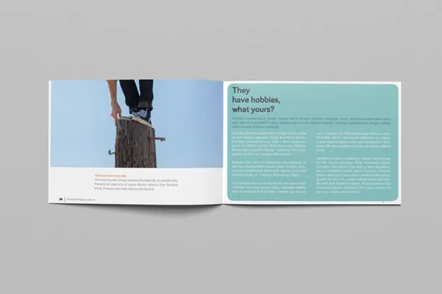 横向规格时尚摄影杂志画册设计 Rounded Landscape Magazine插图(14)