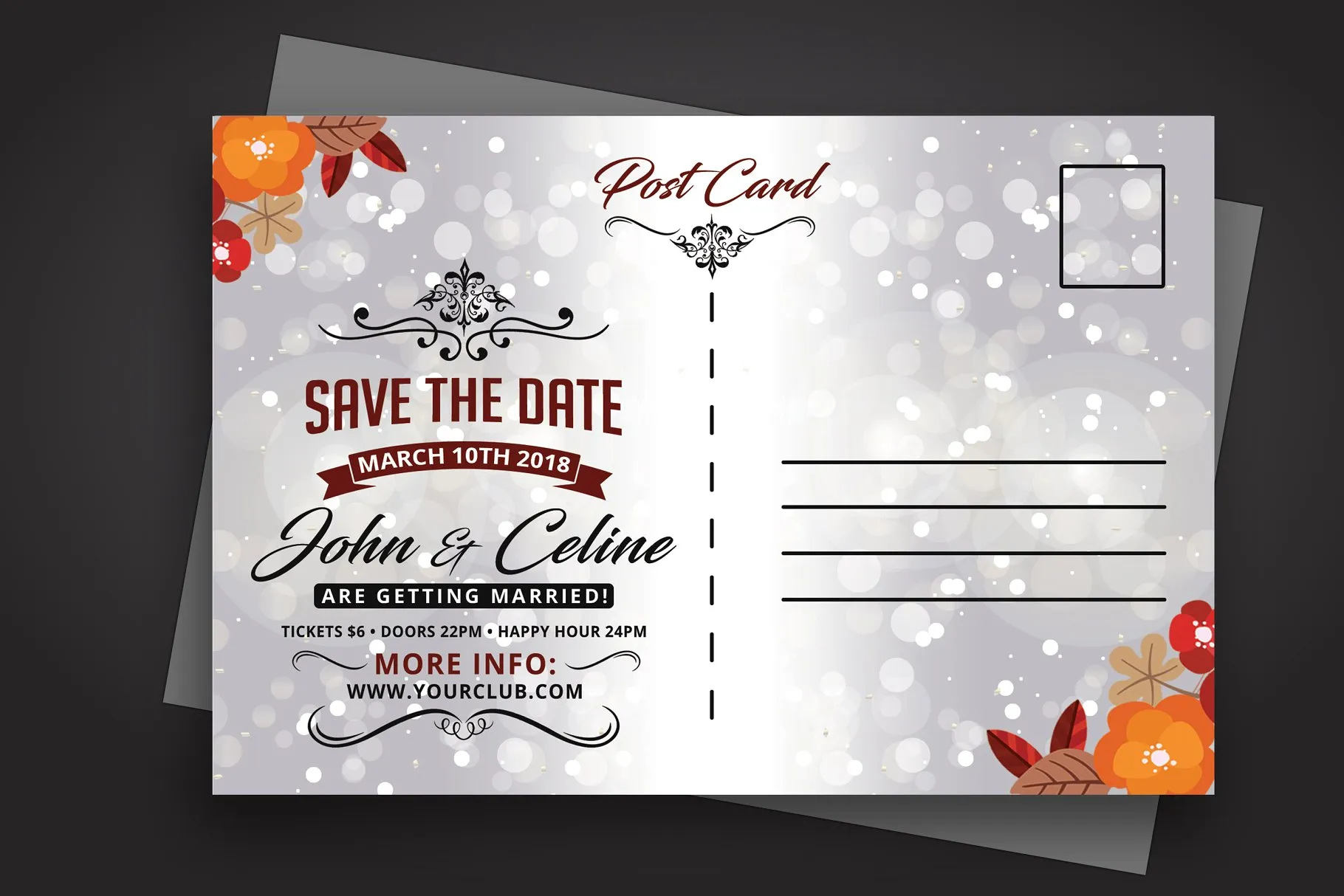 婚礼邀请函模板 Wedding Invitation插图(2)