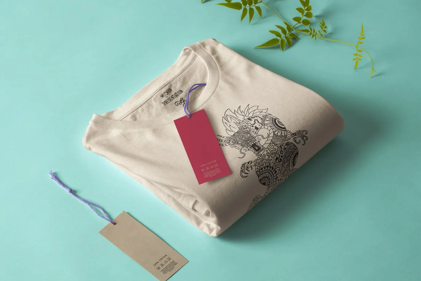 龙-曼陀罗花手绘T恤印花图案设计矢量插画像素设计精选素材 Dragon Mandala T-shirt Design Vector Illustration