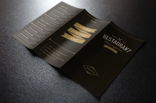 高端优雅餐厅菜单插画设计模板 Elegant Food Menu 3 Illustrator Template插图(8)