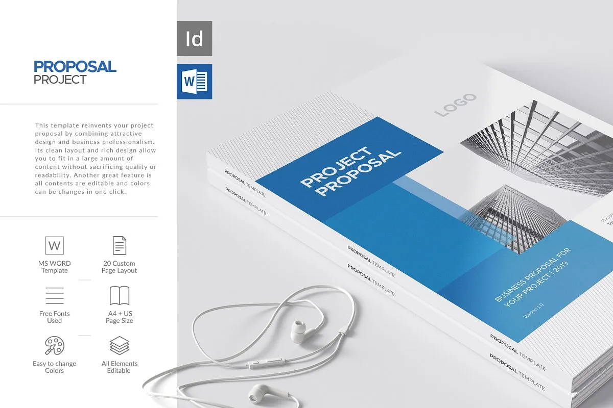 极简主义企业策划提案书设计模板插图(6)