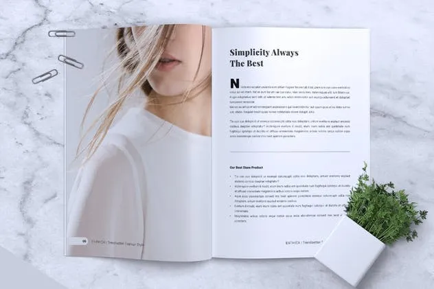 极简主义时尚潮流杂志INDD模板 ENTHICA Fashion Magazine插图(3)