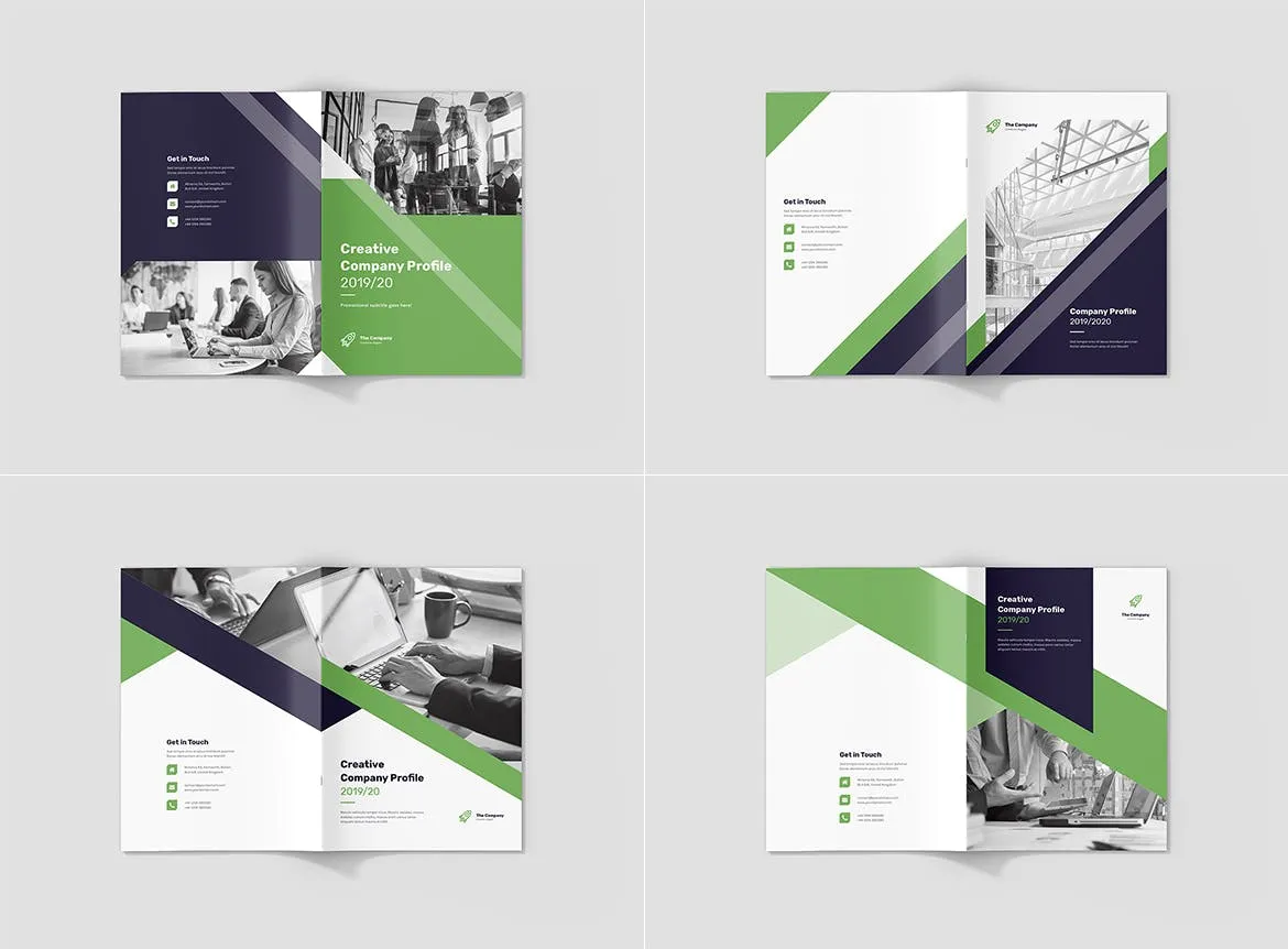 创意多用途竖版设计风格企业公司画册排版设计模板 Creative Multipurpose Company Profile插图(13)