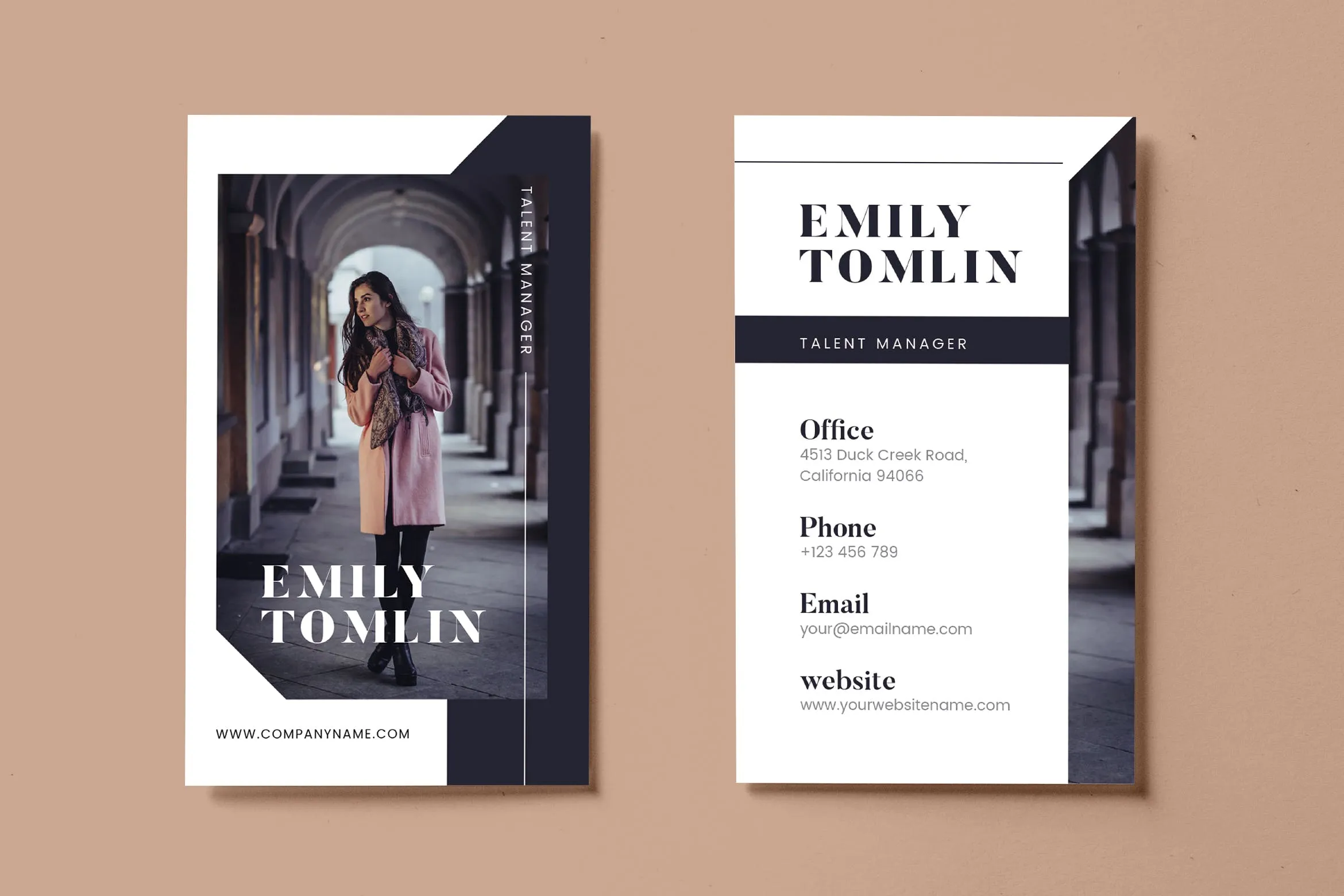 时尚行业简约风企业名片设计AI&PSD模板v13 Minimalist Business Card AI and PSD Vol.13插图